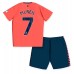 Everton Dwight McNeil #7 Barnkläder Borta matchtröja till baby 2023-24 Kortärmad (+ Korta byxor) Billigt